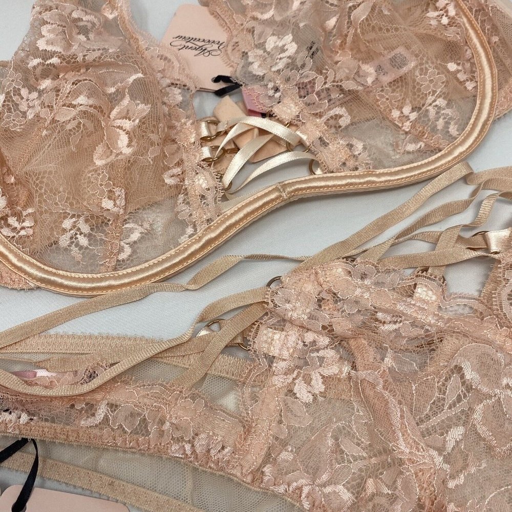 Agent Provocateur Essie Nude 2-piece Set: Bra 34DD/ Brief AP2 Small - Picture 10 of 15